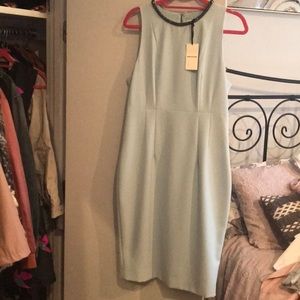 Whistles baby blue cocktail dress. Never worn.